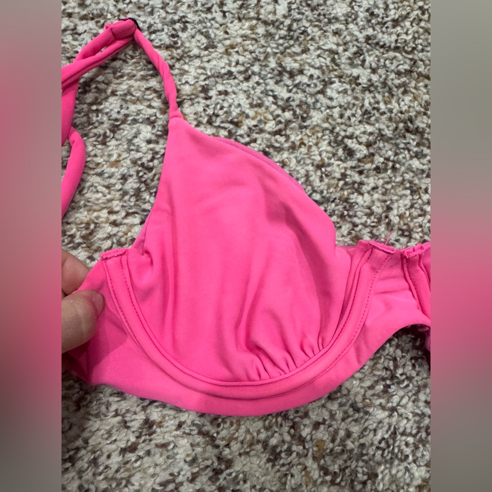 Isidora The Label Pia Top, Underwire Unlined Swim Top, Bright Pink View 4